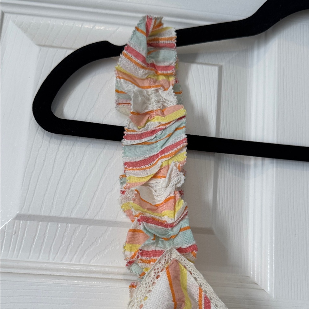 Ella Moss Multicolor Striped Ruffle Tank - Picture 5 of 8